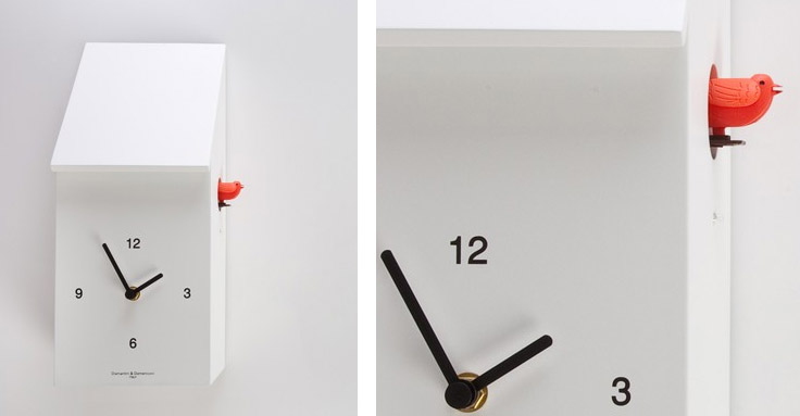add this modern cuckoo clock to your wall.